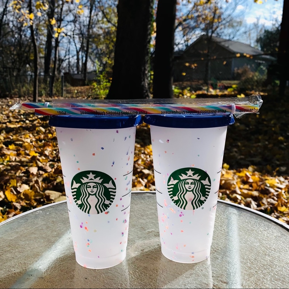 NEW Starbucks Confetti Color Changing Reusable Cup - Picture 2 of 11